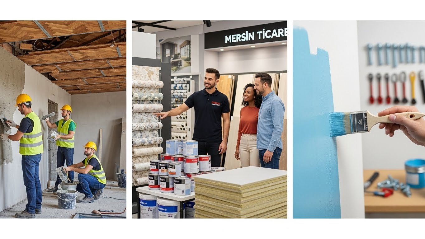 Mersin yapı malzemeleri stok görüntüsü