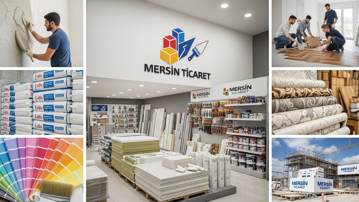 Mersin yapı malzemeleri stok görüntüsü