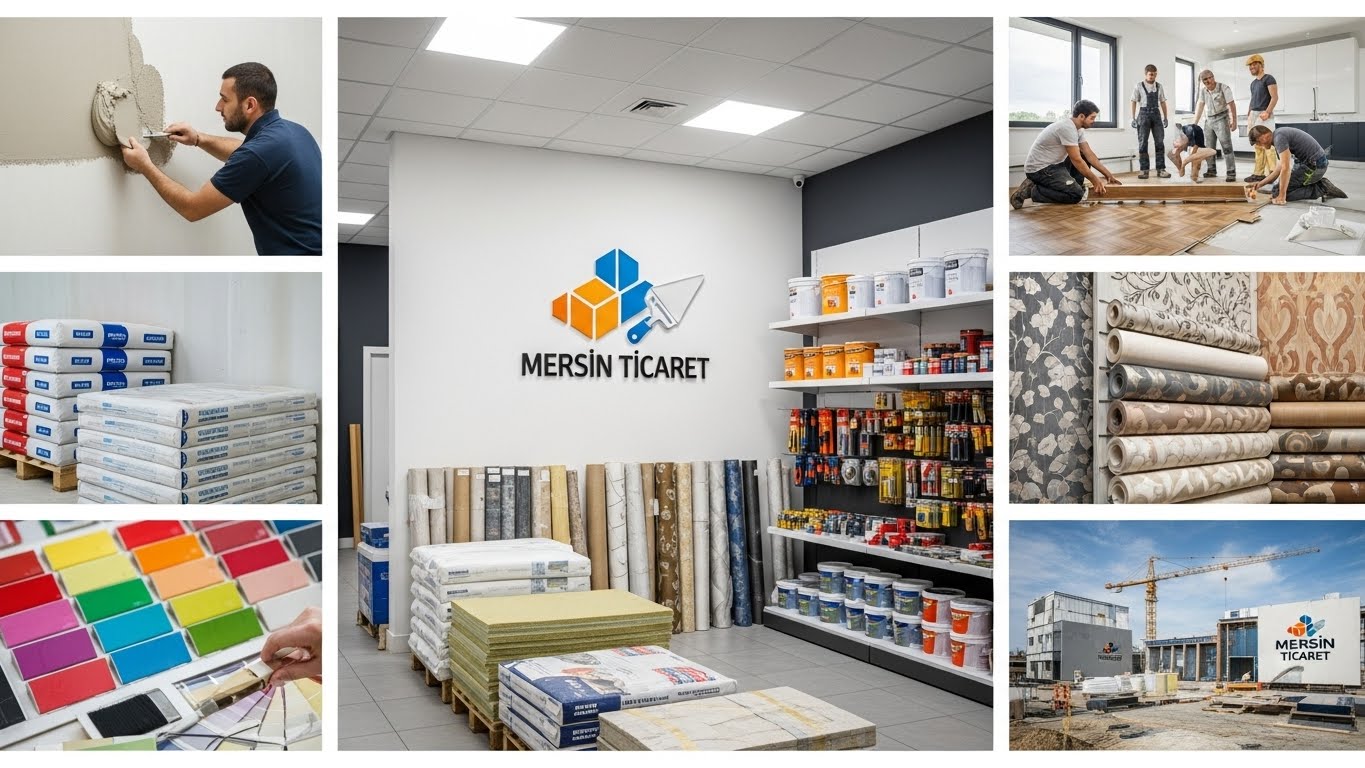 Mersin yapı malzemeleri stok görüntüsü