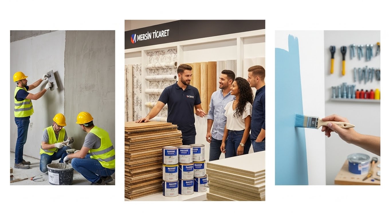 Mersin yapı malzemeleri stok görüntüsü